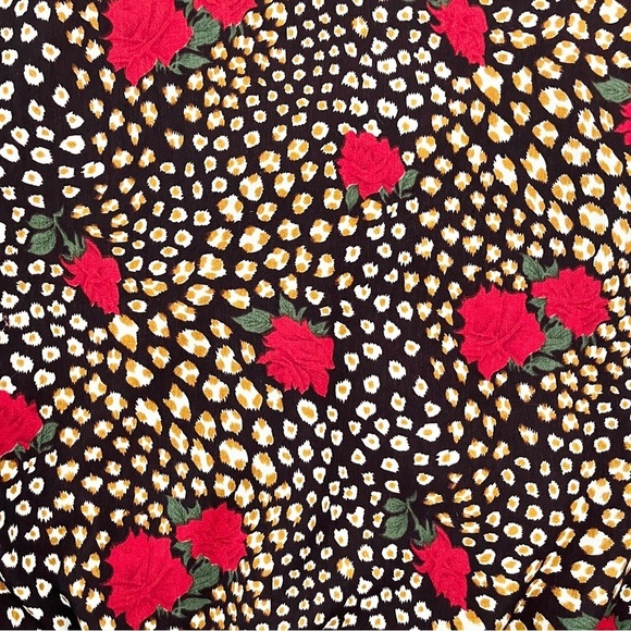 Vintage Reversible 2-in-1 Floral & Animal Print Bomber Jacket - Large - Picture 10 of 15